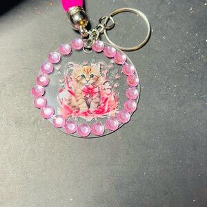 Cute Cat Keychain Handmade